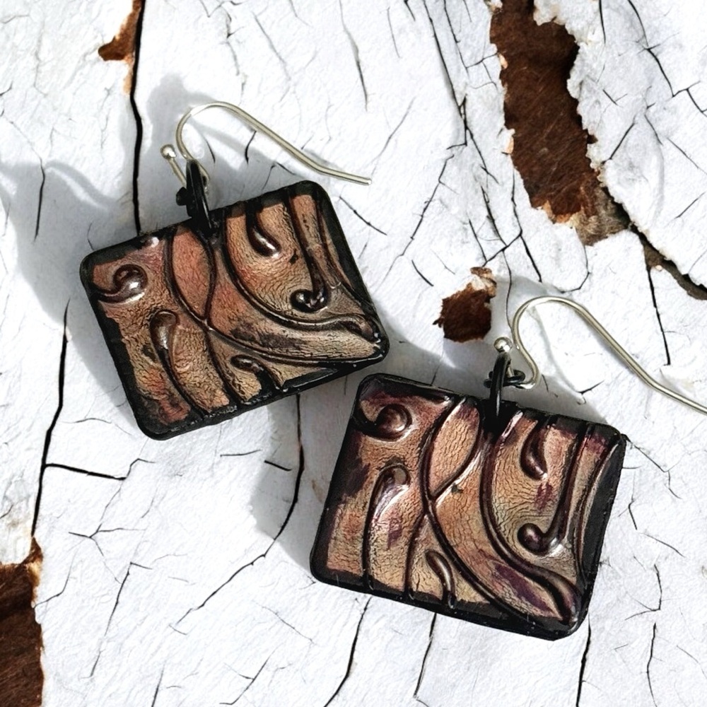 5 For $25💫Cray Cray Metallic Square Dangles Earrings